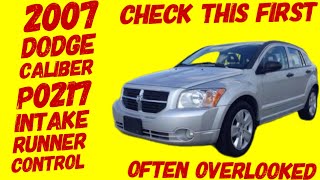 P0217 INTAKE MANIFOLD RUNNER CONTROL DIAGNOSTIC / WHAT TO LOOK FOR BEFORE REPLACING PARTS!