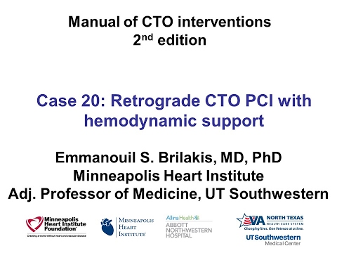Case 20: Manual of CTO Interventions - Retrograde with hemodynamic support