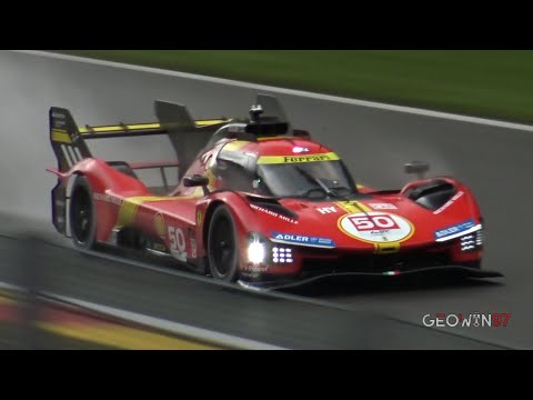 Ferrari 499P Hypercar TESTING HARD for Le Mans at Spa Francorchamps !