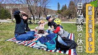 北海道の丘を駆け抜ける、日仏家族が感動した北海道の絶景休日vlog