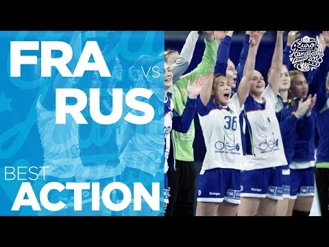 Polina Kuznetsova with a beautiful finish from the wing | Women's EHF EURO 2018