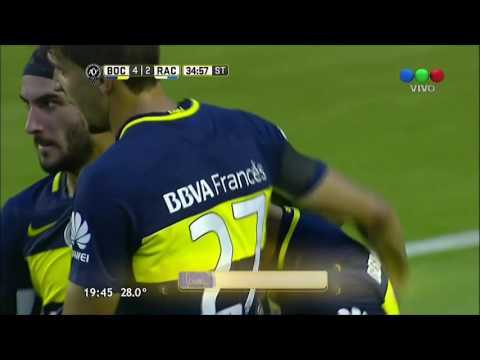 Gol de Tevez (4-2) / Boca Juniors 4-2 Racing - Fecha 12 Torneo Argentino 2016/17