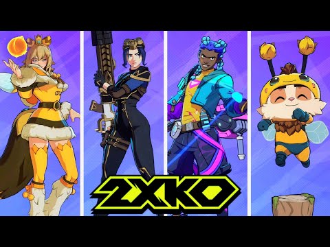 2XKO Season 1 All Skins + New Champions (4K60FPS)