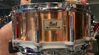 Video thumbnail for Caixa Pearl Free Floating Copper 14x6,5” Soundtest rápido by MP Acessórios de Bateria
