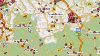 Suchfunktion für Adressen, Orte und Karten (mit Routenplaner)