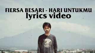 Download lagu Hari Untukmu · Fiersa Besari, Kerabat Kerja Rocket Rockers ( video lyrics ) mp3