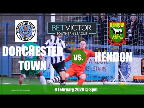 Dorchester Town 0 Hendon 3 HIGHLIGHTS 8 Feb 2020