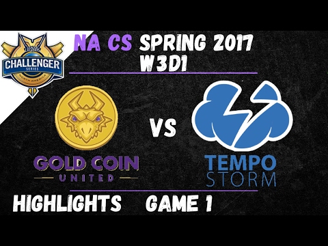 GCU vs TS Highlights Game 1 NA CS Spring 2017 W3D1 Gold Coin United vs Tempo Storm
