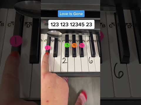 Love Is Gone Piano Tutorial 🥺♥️ #piano #pianotutorial
