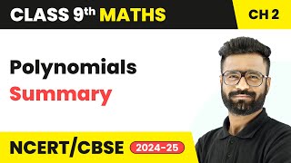 Polynomials - Summary | Class 9 Maths Chapter 2 | CBSE 2024-25