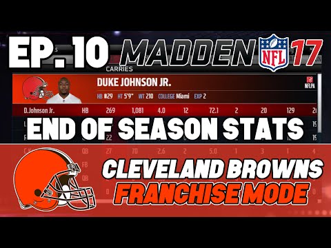 Madden NFL 17 Browns Franchise ep. 10 - "Blake Bortles MVP!?" (End of Season Stats)
