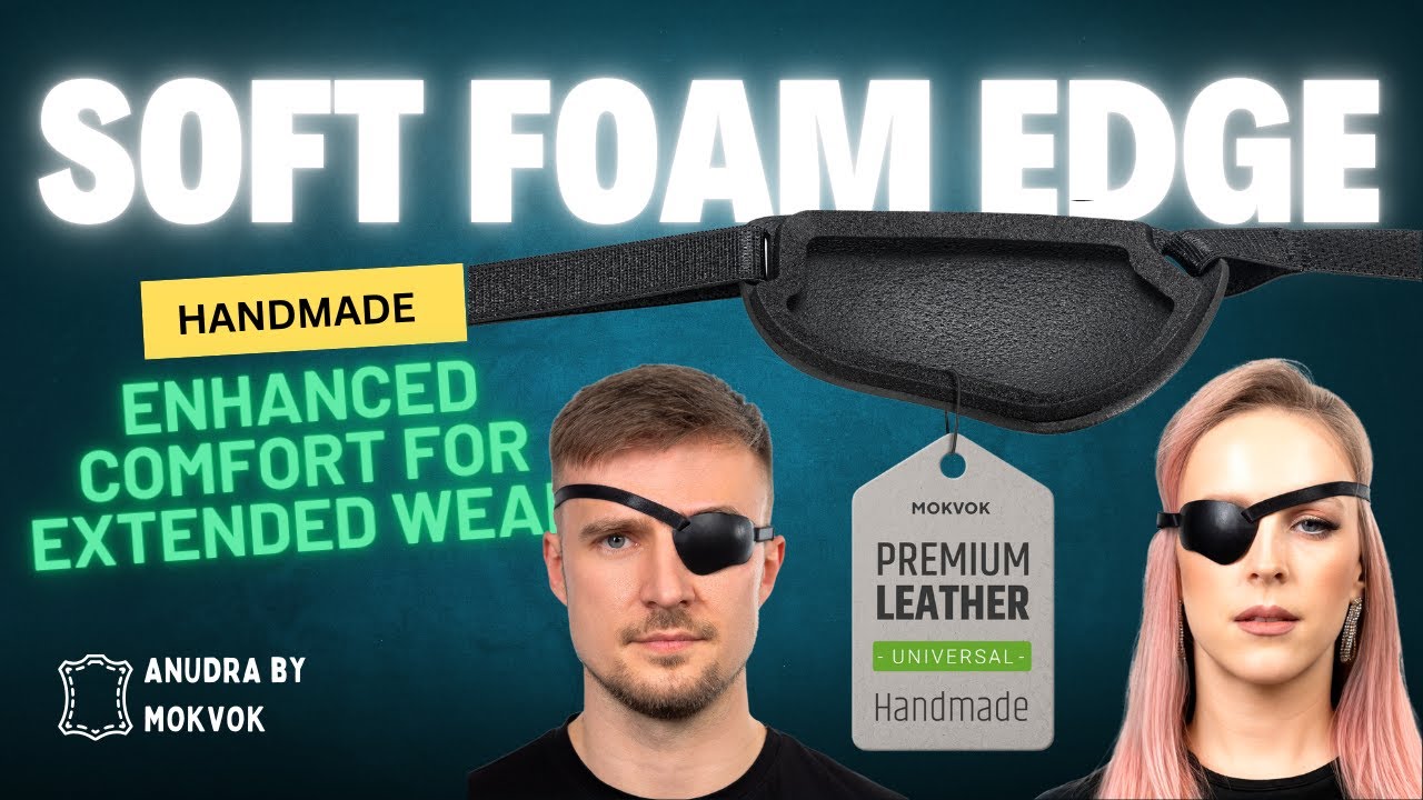 Handmade Black Eye Patch – Soft, Lightweight & Perfect Fit