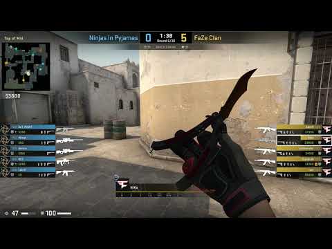 CS:GO POV Demo FaZe NiKo (22/8) vs NiP (de_dust2)