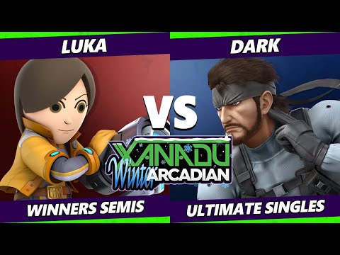 Xanadu Winter Arcadian Winners Semis - Luka (Mii Gunner) Vs. Dark (Snake) Smash Ultimate - SSBU