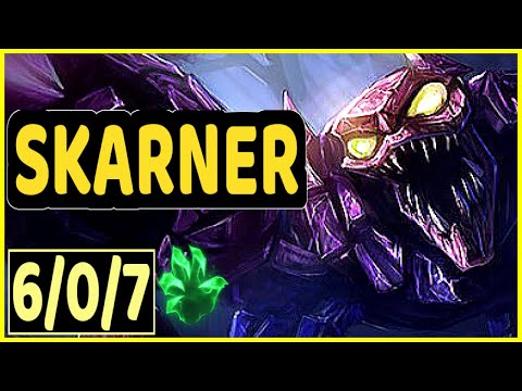 SKARNER VS FIDDLESTICKS - 6/0/7 KDA JUNGLE GAMEPLAY CHALLENGER I