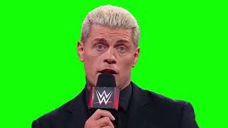Cody Rhodes "I know your mom" green screen