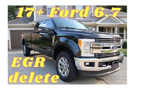 HOW TO DELETE THE EGR COOLER ON  2017/2018/2019 FORD F250 F350 6.7 POWERSTROKE