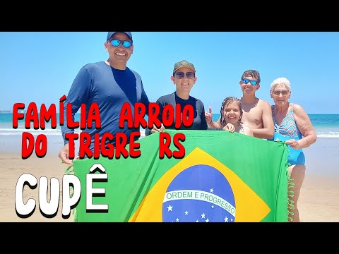 FAMÍLIA DO ARROIO DO TRIGRE RS NA PRAIA 🏖 PONTAL DO CUPÊ BRASIL 🇧🇷