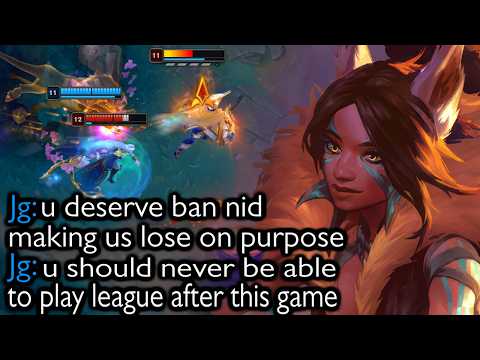 I'm apparently getting banned for playing AP Nidalee Mid