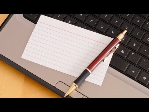 スピーチのためのノートカードの準備方法｜人前で話すときの注意点（How to Prepare Note Cards for a Speech | Public Speaking）