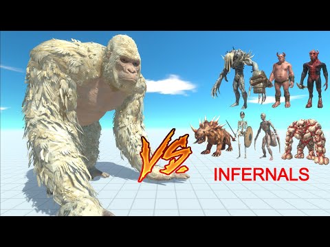 GEORGE (Remastered) vs ALL UNITS (Infernals) - Animal Revolt Battle Simulator