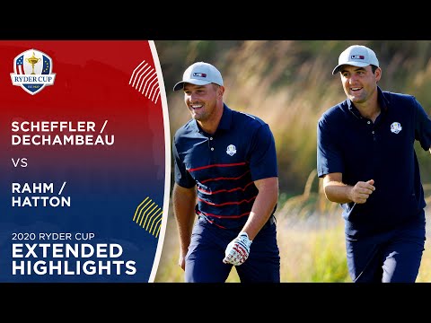 DeChambeau & Scheffler vs Rahm & Hatton | Extended Highlights | 2020 Ryder Cup