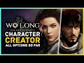 Wo Long - All Male & Female Character Creation Options So Far