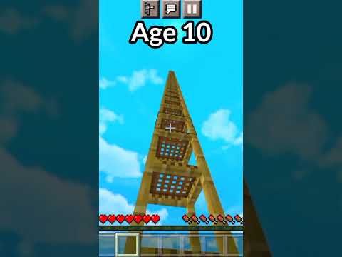 Minecraft Traps at different ages (World's smallest Violin) Ajr #shorts