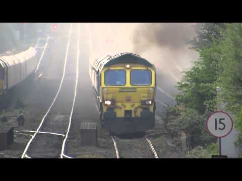 Class 66604 working hard
