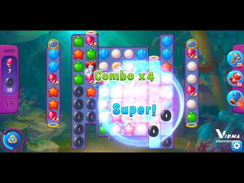 Fishdom. 8633 super hard level no boosters and diamonds. 11 moves