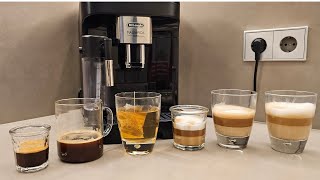 DELONGHI MAGNIFICA EVO | How does it work? Preparation of all drinks ☕🤔