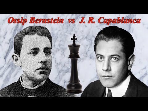 Annotated Chess Games 426 - Bernstein vs. Capablanca - Mates in the Corridors - 1914 [D63]