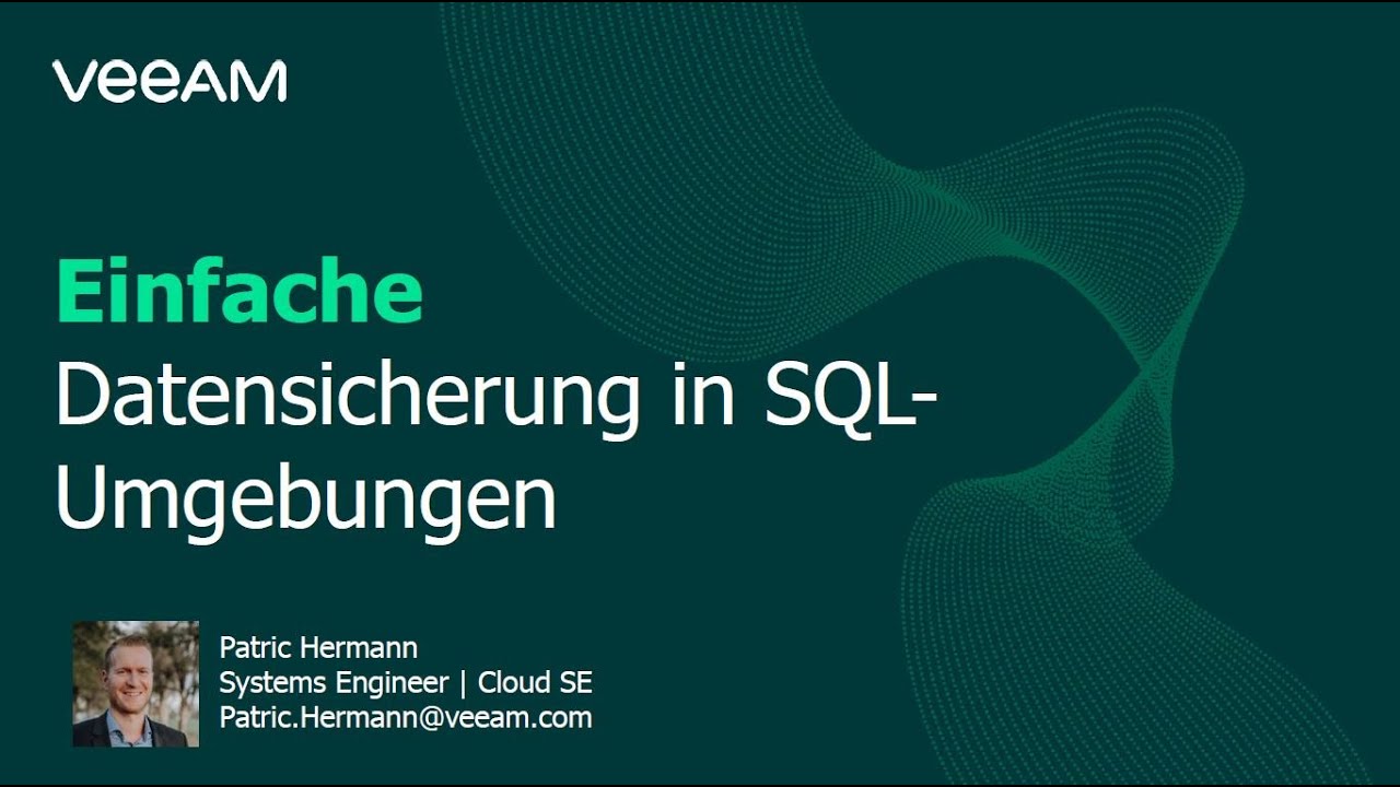 Einfache Sicherung und Wiederherstellung in SQL Server‑Umgebungen video