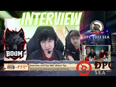 XNOVA BOOM ESPORTS INTERVIEW WINNER - DPC SEA 2023 Tour 1: Division I