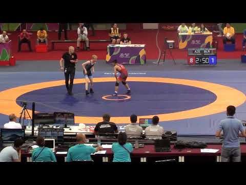 45 kq Sərbəst güləş 2-ci tur - Murad Haqverdiyev (AZE) - Mikita Berazun (BLR)