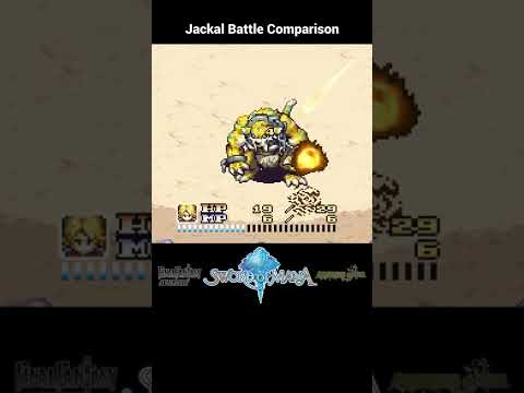 Comparison of first boss battle in Final Fantasy Adventure (GB), Sword of Mana (GBA), & Adv of Mana