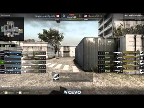 CS:GO CEVO-Main Insomnia Esports vs SpawnKilled