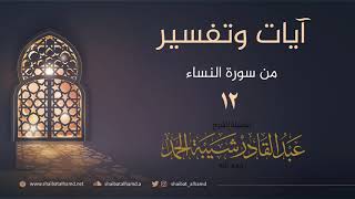 (12) تفسير الآيات 170 - 171 | الشيخ عبدالقادر شيبة الحمد image