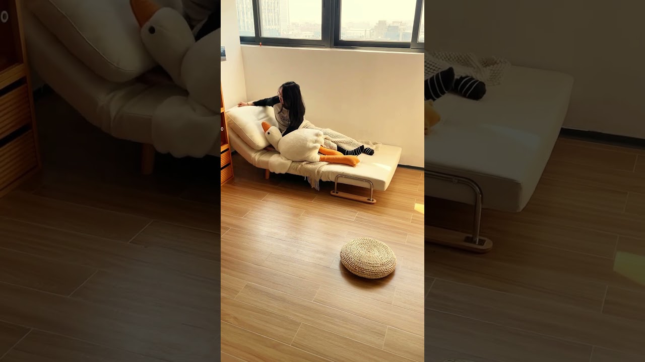 多機能ソファーベッド、ベッドとしてリクライニングチェア、ソファーになることができる！昼寝をしたり、ゲームをしたり、テレビを見たりして本を読むのに適しています。#ソファーベッド#多機能家具#田園風家具