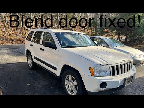 Fixing a broken HVAC blend door on a 2005 Jeep grand Cherokee WK.