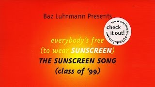 Baz Luhrmann - Everybody's Free To Wear Sunscreen (English Subtitles)