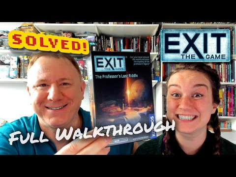 Solved! Exit the Game: The Professor's Last Riddle - full walkthrough with Dr Gareth and Laura