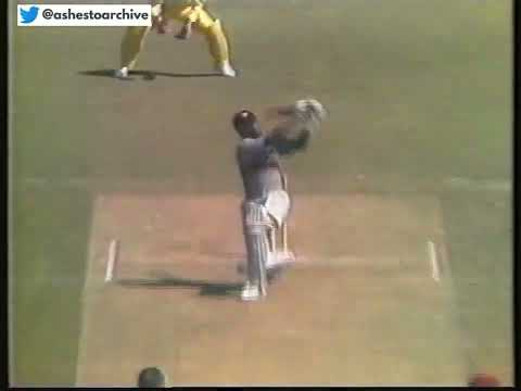 RARE. This is big! a young Carl Hooper smashes Ken MacLeay for a massive 6 at the WACA WA vs WI 1988