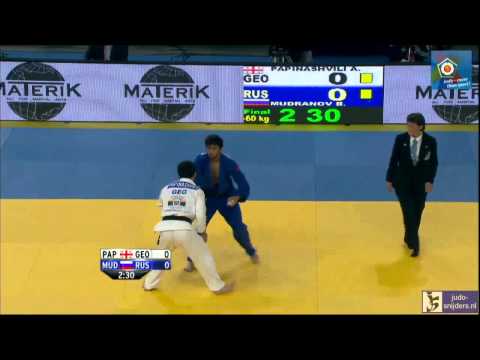 Judo 2014 European Championships Montpellier: Papinashvili (GEO) - Mudranov (RUS) [-60kg] final