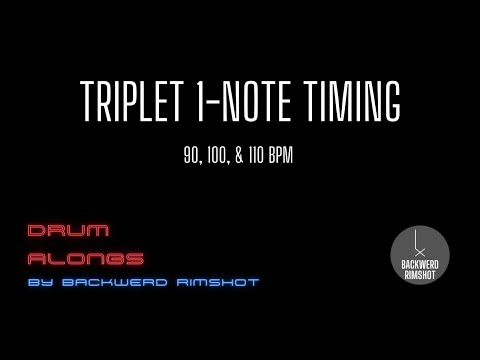 Triplet 1-note @ 90, 100, 110 BPM