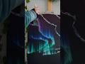 the simplest way to paint an Aurora 🌌✨️🖌 #northernlights #oilpainting #howtopaint #satisfying