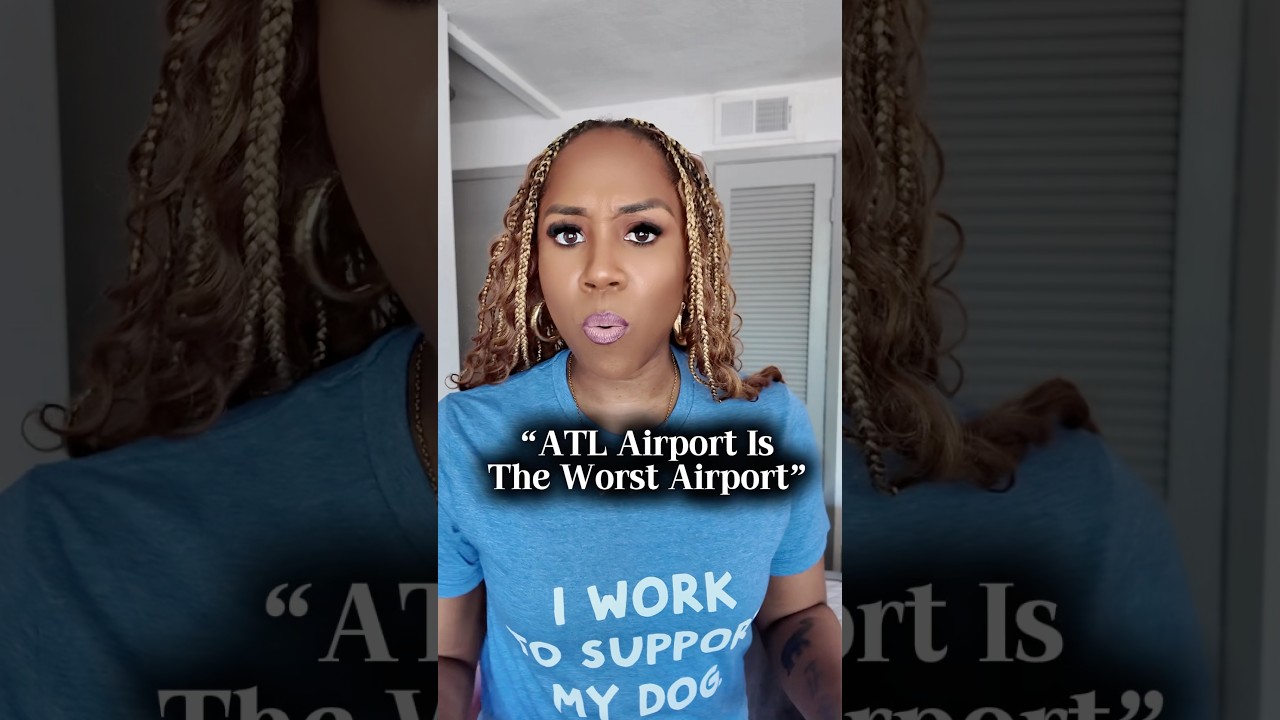 Things I hate about flying | ATL AIRPORT 🤣 #flight #airportnews #atl #atlanta￼