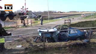 preview picture of video 'Ongeval met trein op Noorderweg Oudesluis'
