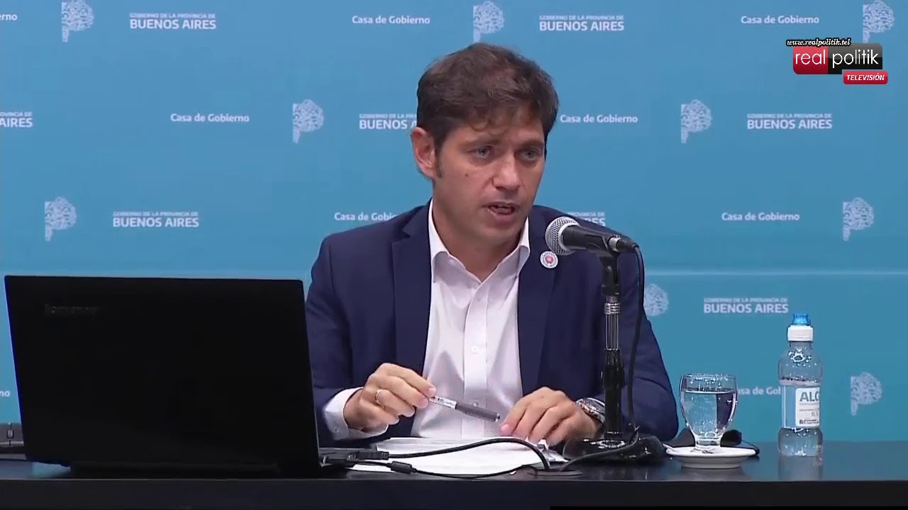 Kicillof brindó una serie de anuncios desde la Casa de Gobierno bonaerense