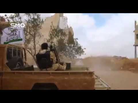 استهداف معاقل النظام برشاش 14.5 في مدينة درعا من قبل فرقة القادسية